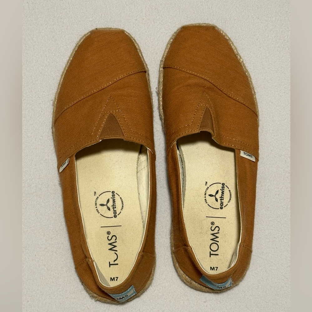 Toms Espadrille Mustard Yellow